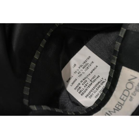 Wimbledon Of England Gold Button Blazer Sports Jacket Gray Mens Sz 48 R - Picture 13 of 13